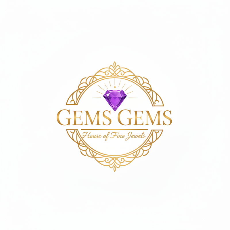 Gems Gems Logo - Gold & Purple